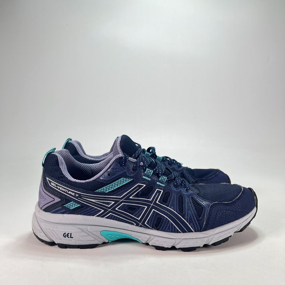 ASICS Gel Venture 7 Trail Running Hiking Shoes Blue Women's Size 10